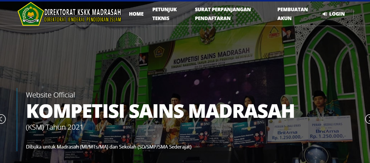 Juknis KSM (Kompetisi Sains Madrasah) Tahun 2021
