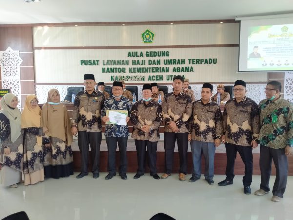 Akhirnya Terukir Juga Perjuangan selama ini di Seksi Pendidikan Madrasah Kementerian Agama Kab. Aceh Utara dalam meraih Kankemenag Awards 2021