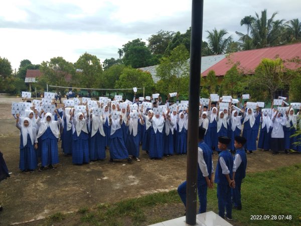 Pemilihan Ketua OSIM MTsN 7 Aceh Utara Tahun Pelajaran 2022/2023, dipilih secara Demokratis
